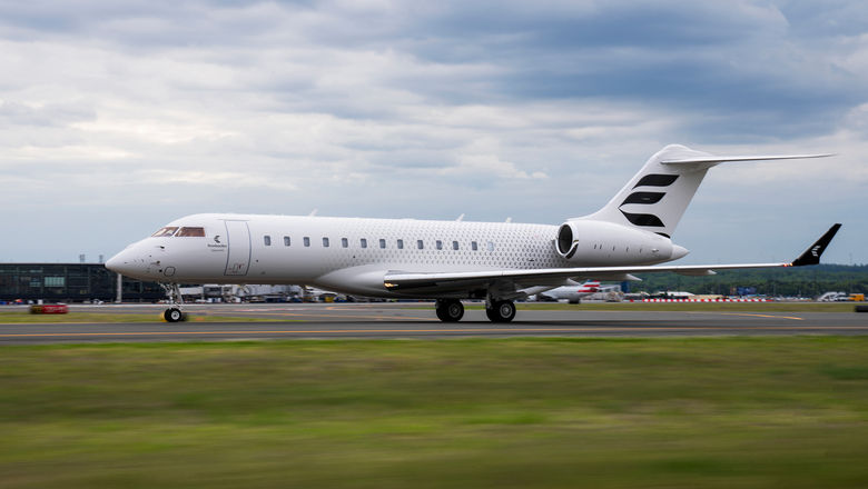 A Bombardier Global 6500 jet.