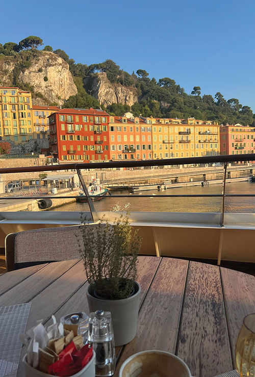 Atlas stops in ports throughout the Mediterranean. The author visited Nice on her cruise. Atlas stops in ports throughout the Mediterranean. The author visited Nice on her cruise.