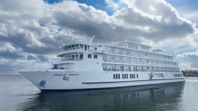 American Cruise Lines unveiled a special bow logo for the U.S.'s 250th anniversary.