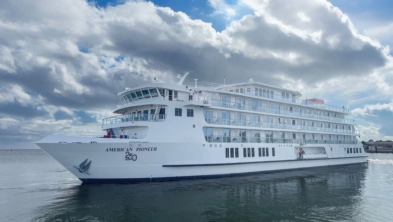American Cruise Lines unveiled a special bow logo for the U.S.'s 250th anniversary.
