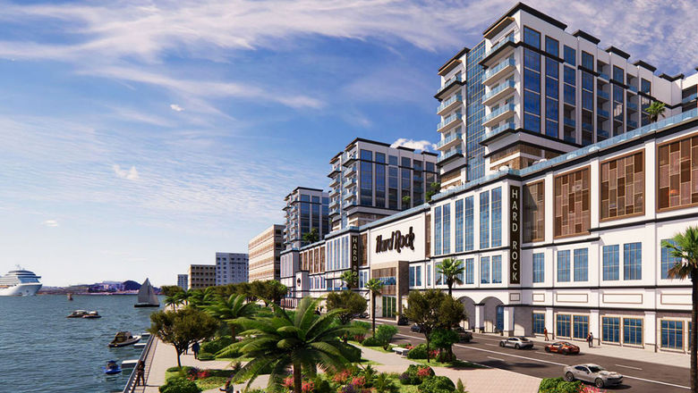 A rendering of the Hard Rock Hotel & Casino San Juan.