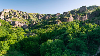 The Khndzoresk Syunik region in Armenia, known for its dramatic landscapes.