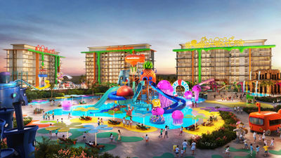 A rendering of the Nickelodeon Hotel & Resorts Oman.