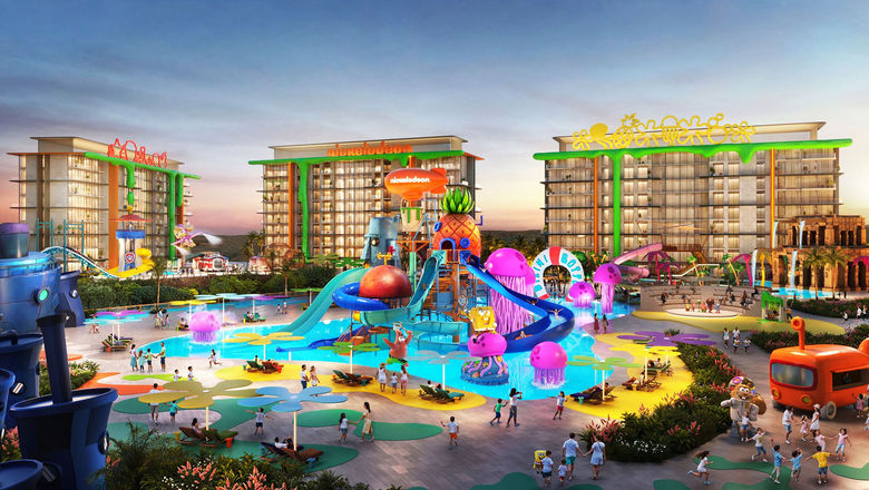 A rendering of the Nickelodeon Hotel & Resorts Oman.