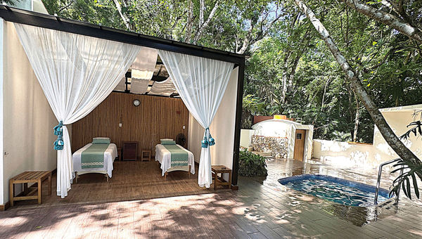The spa at Bolontiku Hotel Boutique on Lake Peten Itza in Guatemala. The spa at Bolontiku Hotel Boutique on Lake Peten Itza in Guatemala.