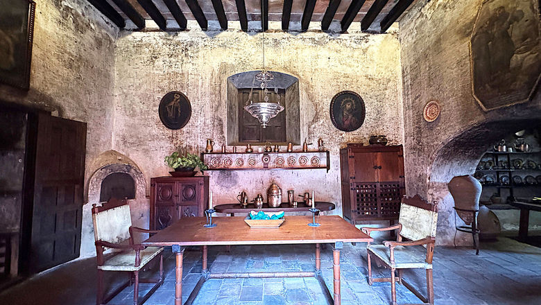 The kitchen in Antigua's Casa Popenoe.