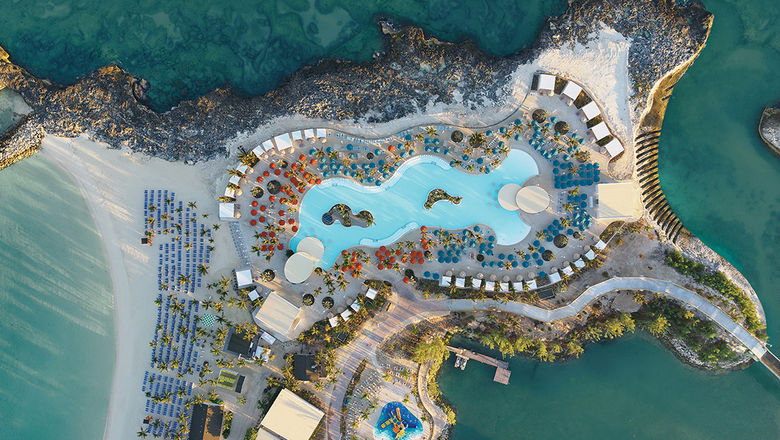 Missteps in private-island development and ship deployments have eroded NCLH's competitive edge with Royal Caribbean Group and Carnival Corp., according to activist investor Elliott Investment Management. Pictured, the pool at Norwegian Cruise Line's Great Stirrup Cay.