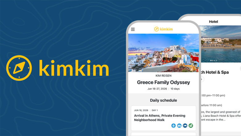 KimKim has launched a new app for advisors to share itineraries with clients.