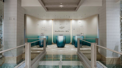A rendering of the lobby at the Mandara Spa, which is set to open in the spring at Atlantis Paradise Island.
