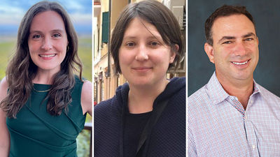 From left: Emma Weissmann, features editor; Jamie Biesiada, editor, content innovation and retail; Robert Silk, editor-at-large.