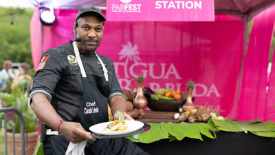 Food Network's "Chopped" champion Claude Lewis is one of the Caribbean chefs who will be headlining at Antigua and Barbuda's Culinary Month festivities in May.