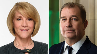 CIE's chief commercial officer Rosanne Zusman and Conor Wall, head of product, contracting and sustainability