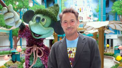 The truth is .... Robert Downey Jr./ Iron Man will be the Disney Adventure's godparent.
