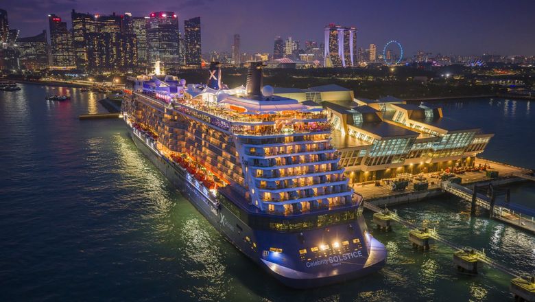 The transformed Celebrity Solstice in Singapore.