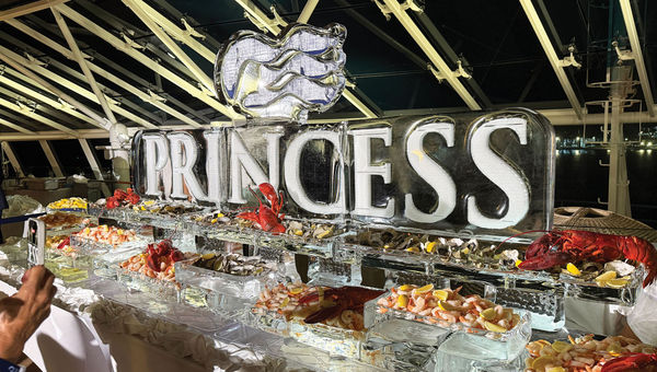 An array of seafood bites served after the Star Princess' christening. An array of seafood bites served after the Star Princess' christening.