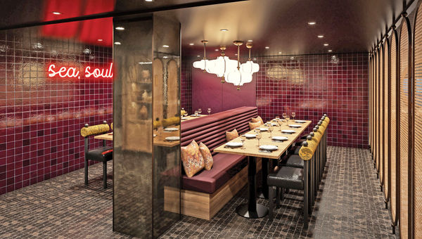 Ariya will have a semi-private dining space. Ariya will have a semi-private dining space.