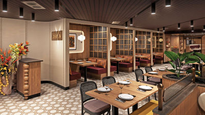 Ariya will have booth and table seating.