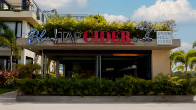 Guests at Blu Tap Cider can enjoy guided cider flights, cider cocktails or a curated list of premium spirits.