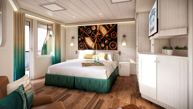 A rendering of a Bridge Wing Suite on the Beachcomber.
