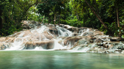 Dunn's River Falls is one of the top attractions on the island of Jamaica. The Jamaica Tourist Board has partnered with JetBlue Vacations and WeatherPromise to launch the Great Weather Guarantee.