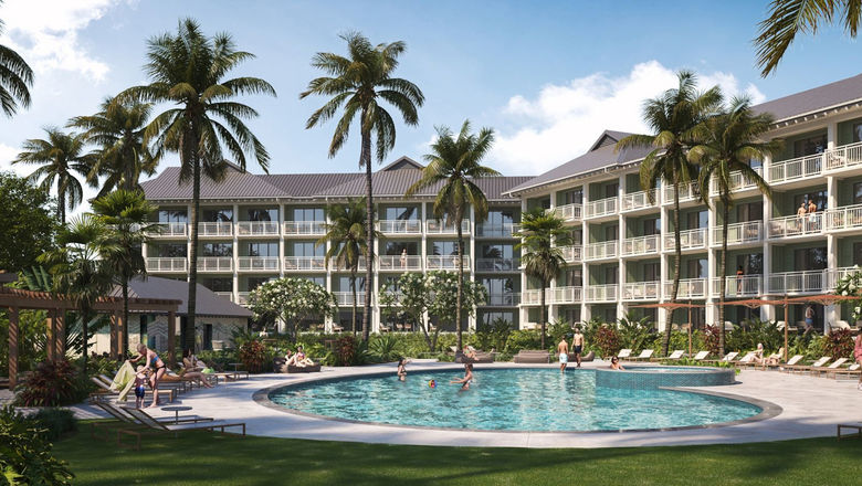 A rendering of the Hale Hokuala Kauai, Curio Collection by Hilton, which is scheduled to open later in 2026.
