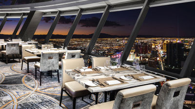 Throughout April, the Top of the World Steakhouse will present a Back to the ’90s menu to mark the Strat's 30th anniversary.