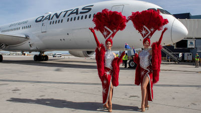 Qantas Airlines launched seasonal nonstop flights between Sydney and Las Vegas in December.