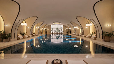 One of two pools at the new Six Senses London, which is home to a spa that spans nearly 25,000 square feet.