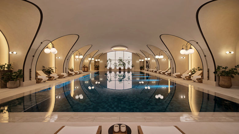 One of two pools at the new Six Senses London, which is home to a spa that spans nearly 25,000 square feet.