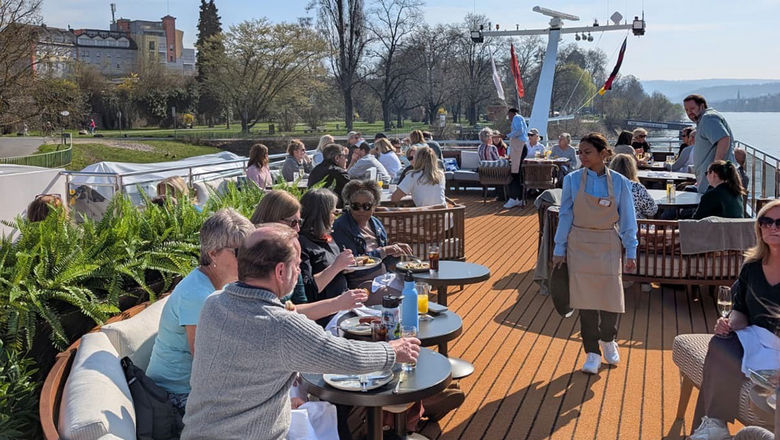 Prior to disembarking the AmaSofia, AmaWaterways treated guests to a barbecue on the sun deck.
