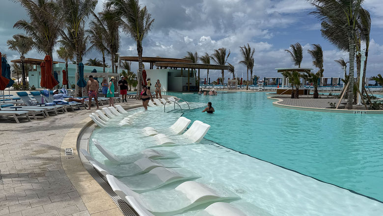 The Great Life Lagoon resort pool at Great Stirrup Cay.