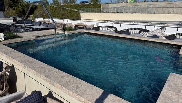 The midship pool on the Lumiere, one of two new river cruise ships from Tauck.