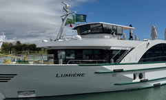The Lumiere, one of two new ships from Tauck that was purpose-built for sailing in France; the Lumiere is dedicated to the Rhone and the Serene to the Seine.