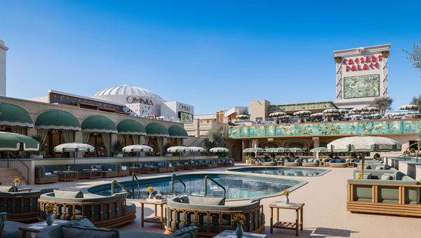 A rendering of Omnia Dayclub & Skybar, which will open at Caesars Palace next month. A rendering of Omnia Dayclub & Skybar, which will open at Caesars Palace next month.