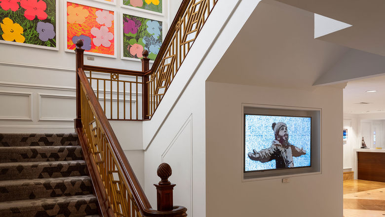 Guests at Bermuda’s Hamilton Princess Resort get access to the property's multimillion-dollar collection of art.