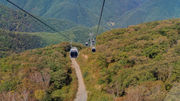 Visitors can reach the top of Gariwangsan Mountain by cable car.