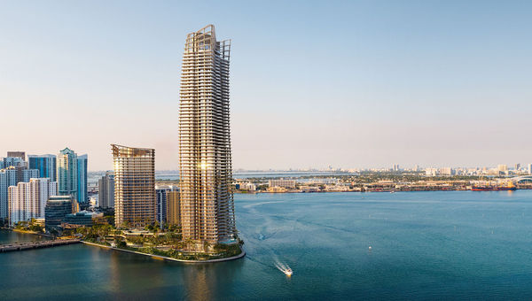 A rendering of the new Mandarin Oriental Miami, a two-tower development with a hotel and residences slated to open in 2030. A rendering of the new Mandarin Oriental Miami, a two-tower development with a hotel and residences slated to open in 2030.