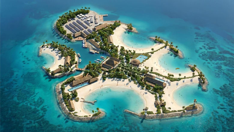 A rendering of Sandy Cay.