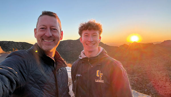 The author and his son enjoyed a sunset during their drive down the Mount Lemmon Scenic Byway. At more than 9,000 feet, it's the highest peak in the Santa Catalina Mountains.