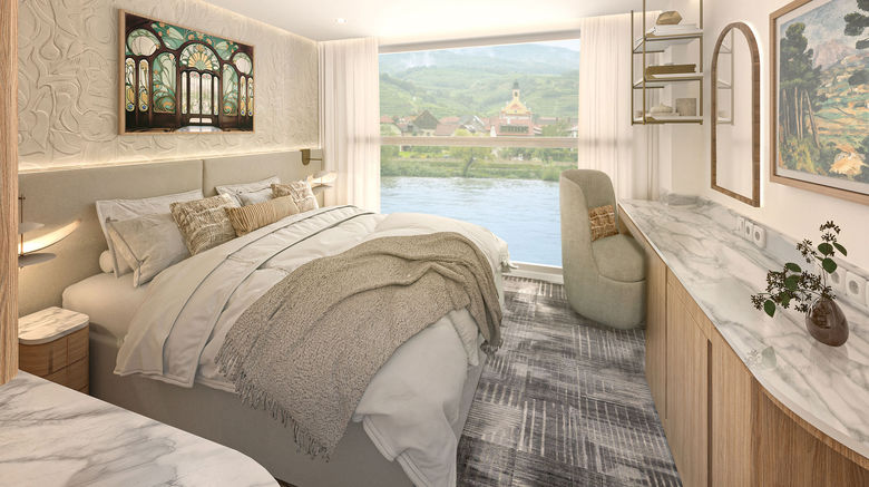 Sneak peek at Celebrity River Cruises' cabins