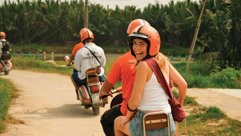 The itineraries will trade traditional coach bus tours for Vespas, motorbikes and tuk-tuks with expert local drivers.