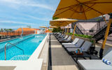 The rooftop pool at Hotel La Compania.