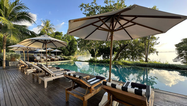 It's hard to resist lounging by Cape Kudu's infinity pool.