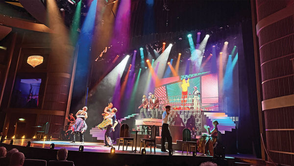 "Smoke and Ivories" is a new Celebrity Cruises production featured on the Solstice.