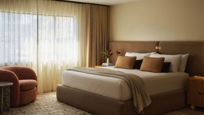 The 48-room property is home to a lobby lounge, courtyard, pool, rooftop deck and 24-hour fitness center.