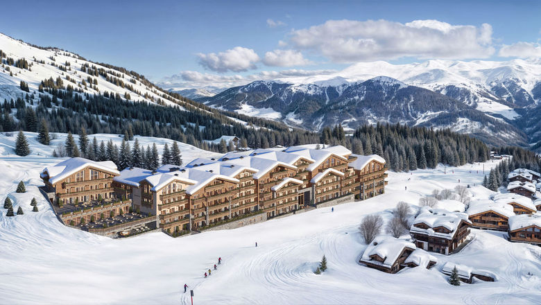 A rendering of the new One&Only Resort and Private Homes opening in Courchevel in 2030.