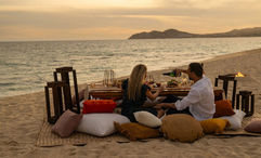 One of the offerings that are available to book is a picnic on the beach on the Sea of Cortez.
