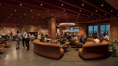 A rendering of the Vinyl Room, which is slated to open on the 63rd floor of Mandalay Bay in August.