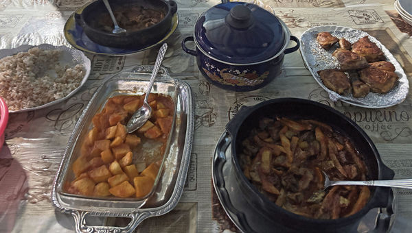 Nubians typically only have meat once or twice a week, or when hosting guests, making our dinner a special treat. Nubians typically only have meat once or twice a week, or when hosting guests, making our dinner a special treat.