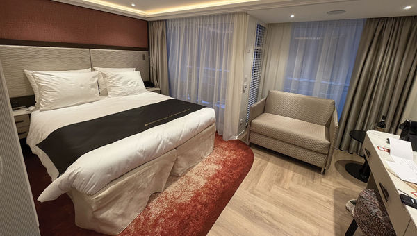 AB staterooms onboard the AmaSofia feature AmaWaterways' signature Twin Balcony design, which includes both a French and a full step-out balcony. AB staterooms onboard the AmaSofia feature AmaWaterways' signature Twin Balcony design, which includes both a French and a full step-out balcony.